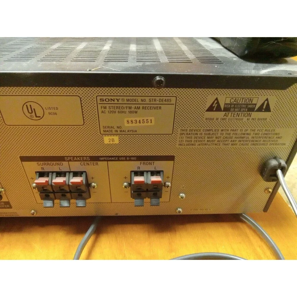 Sony STR-DE485 FM Stereo AM/FM AV Receiver